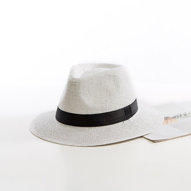 Sterling Casual Jazz Beach™ Straw Hat Fedora Paper Straw Woven Band