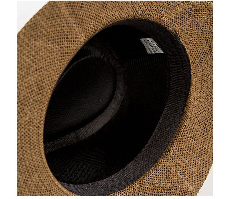 Sterling Casual Jazz Beach™ Straw Hat Fedora Paper Straw Woven Band