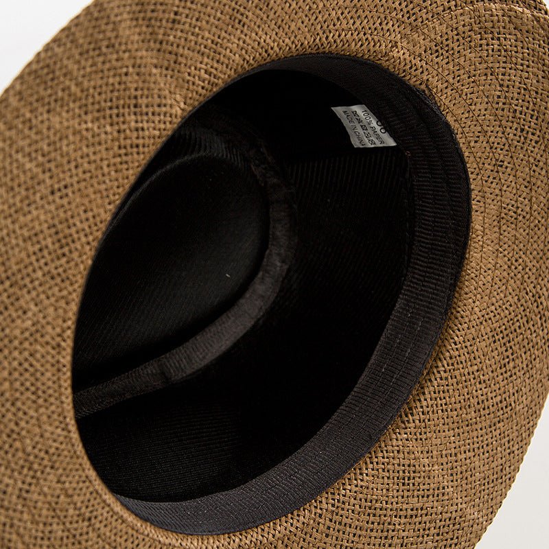 Sterling Casual Jazz Beach™ Straw Hat Fedora Paper Straw Woven Band