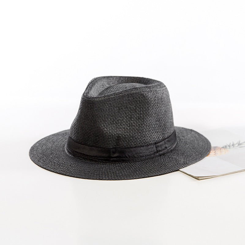 Sterling Casual Jazz Beach™ Straw Hat Fedora Paper Straw Woven Band