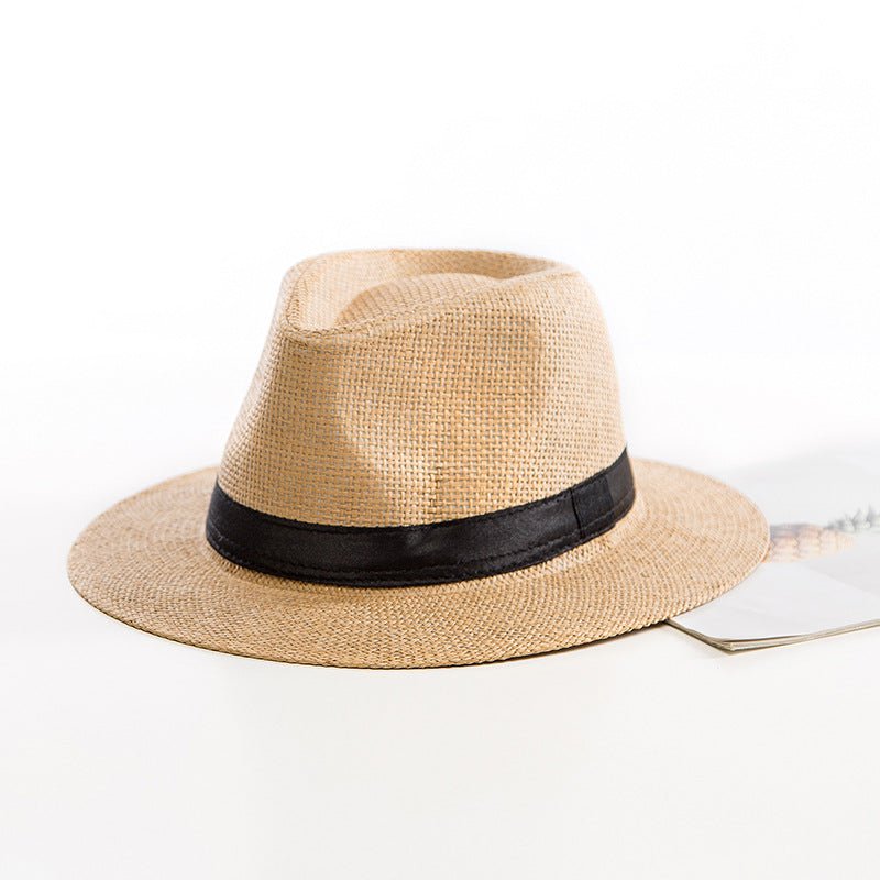 Sterling Casual Jazz Beach™ Straw Hat Fedora Paper Straw Woven Band