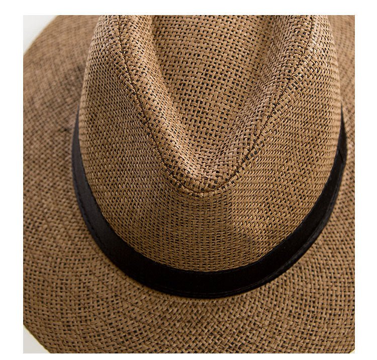 Sterling Casual Jazz Beach™ Straw Hat Fedora Paper Straw Woven Band