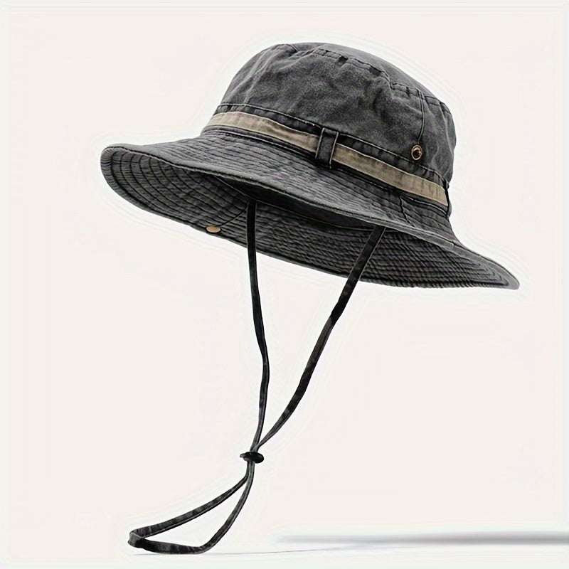Sterling Sun Hat Boonie Hat™ Washed Cotton Bucket Hat Chin Strap