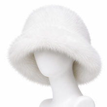 Sterling Solea Winter Bucket Hat™ Faux Mink Plush Bright Yellow