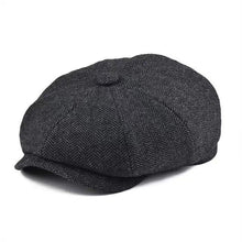 Sterling Vintage™ Wool Twill Newsboy Cap 8 Panel Wool Button