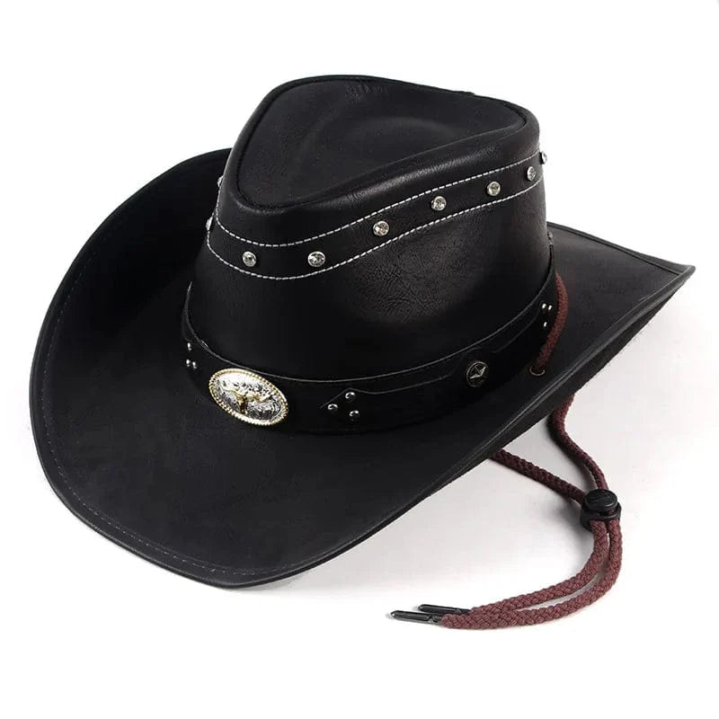 Sterling Country Bullhide Hat™ Faux Leather Wide Brim Stud Band
