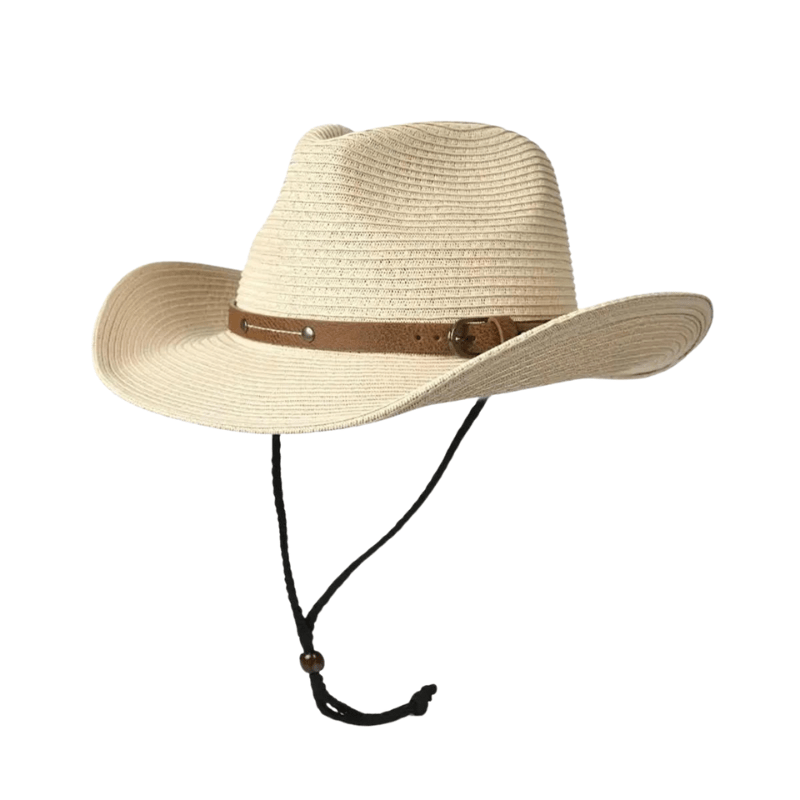 Sterling Country Hat™ Cowboy Papyrus Straw Leather Band