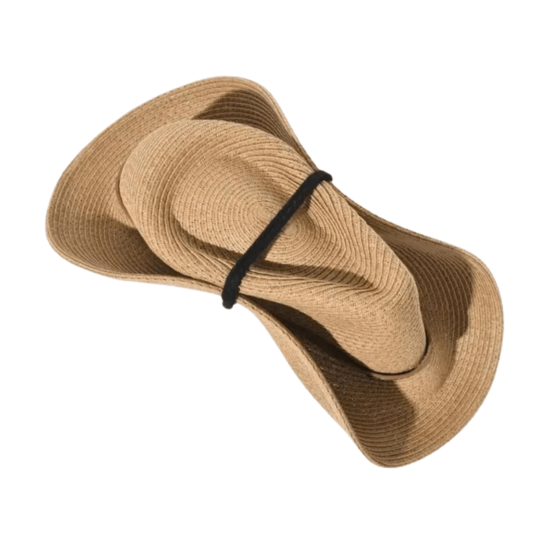 Sterling Country Hat™ Cowboy Papyrus Straw Leather Band