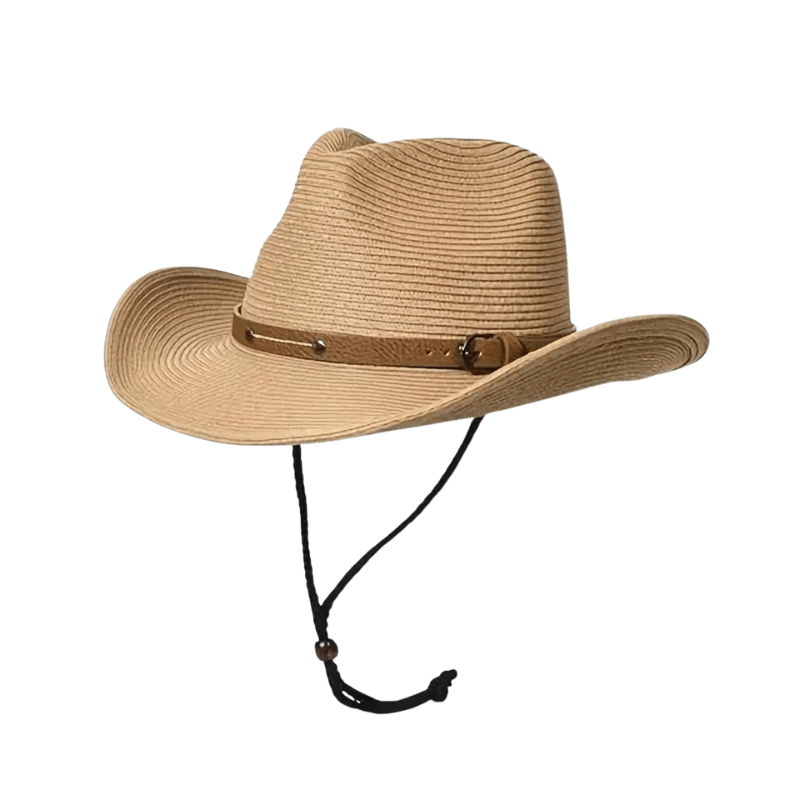 Sterling Country Hat™ Cowboy Papyrus Straw Leather Band