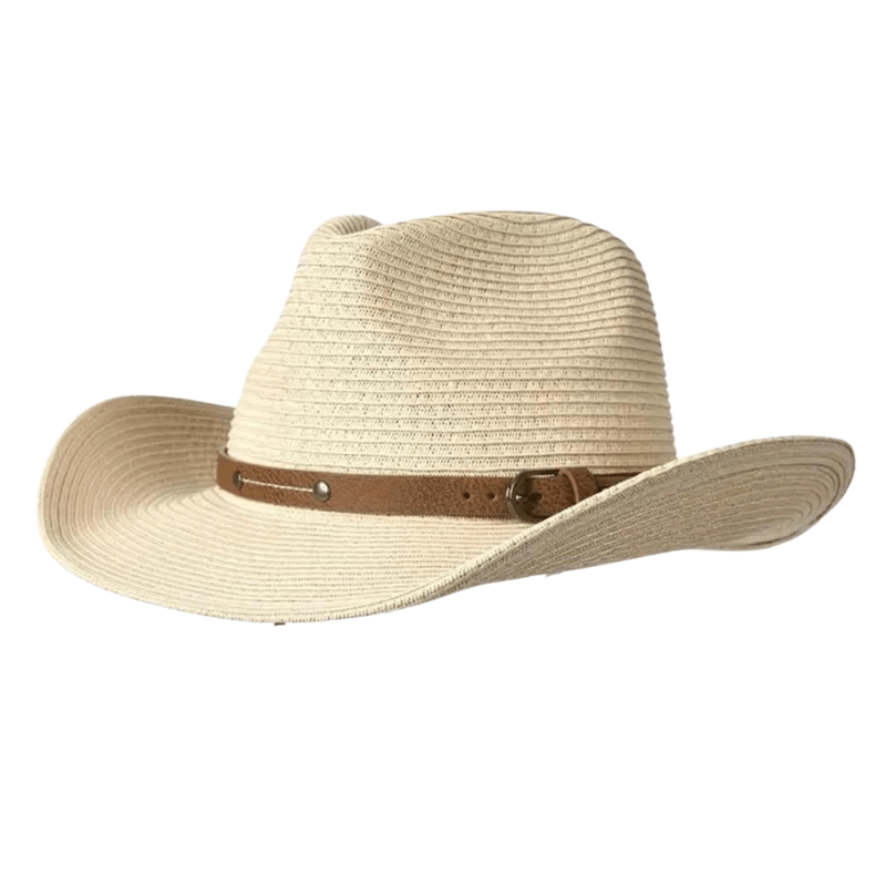 Sterling Country Hat™ Cowboy Papyrus Straw Leather Band