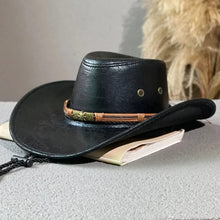 Sterling Authentic Cowboy Hat™ Wide Brim Faux Leather Metal Band