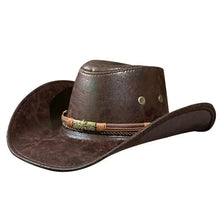 Sterling Authentic Cowboy Hat™ Wide Brim Faux Leather Metal Band