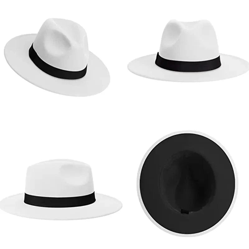 Sterling White Cowboy Hat™ Wide Brim Felt Contrast Band