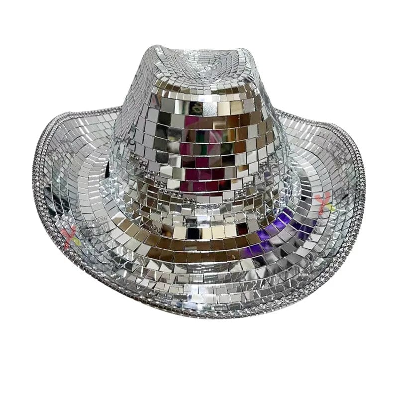 Sterling Disco Cowboy Hat™ Western Organic Glass Mirror Finish