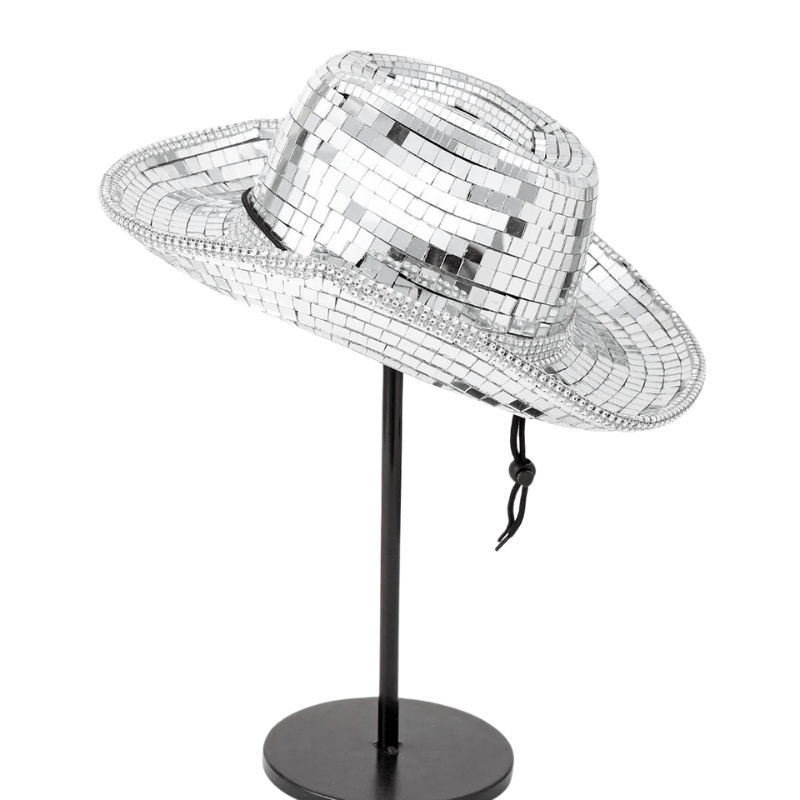 Sterling Disco Cowboy Hat™ Western Organic Glass Mirror Finish