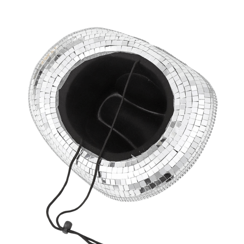 Sterling Disco Cowboy Hat™ Western Organic Glass Mirror Finish