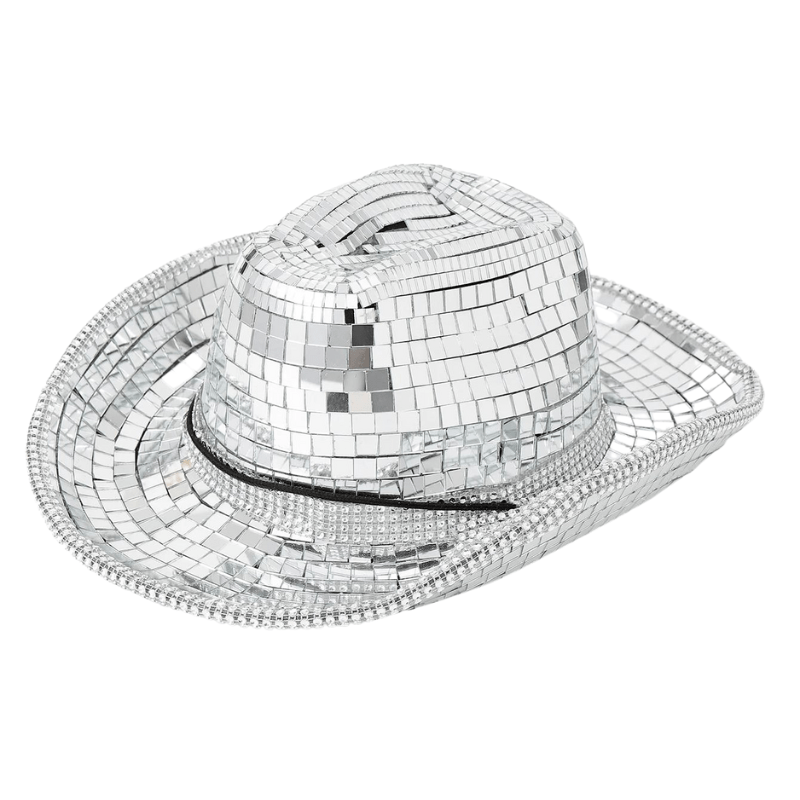 Sterling Disco Cowboy Hat™ Western Organic Glass Mirror Finish