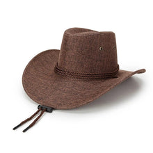 Sterling Cowboy Hat™ Wide Brim Linen Tie Strap