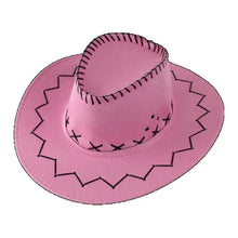 Sterling Pink Cowboy Hat™ Western Shape Felt Brim Stitch Trim