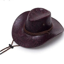 Sterling Western Style Hat™ Wide Brim Faux Leather Rope Band