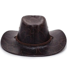 Sterling Western Style Hat™ Wide Brim Faux Leather Rope Band