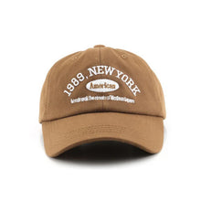 Sterling Stylish New York Cap™ Curved Fabric Embroidered Letter