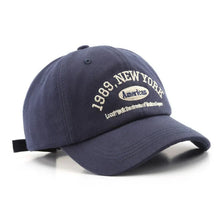 Sterling Stylish New York Cap™ Curved Fabric Embroidered Letter