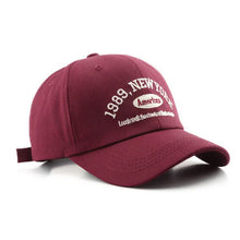 Sterling Stylish New York Cap™ Curved Fabric Embroidered Letter