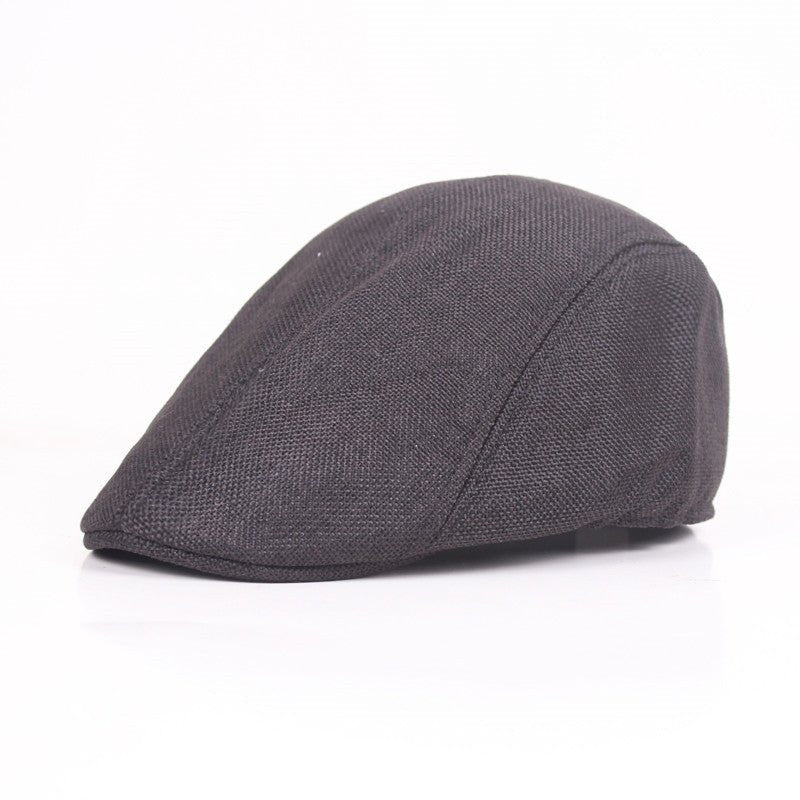 Sterling Cheesecutter Flat™ Cap Cotton Linen Adjustable Back