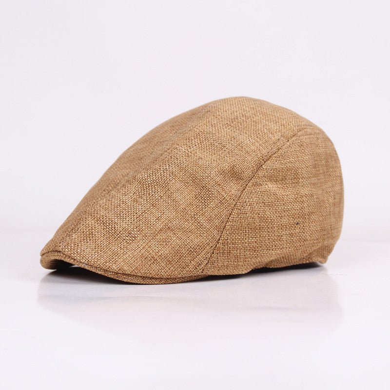 Sterling Cheesecutter Flat™ Cap Cotton Linen Adjustable Back