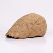 Sterling Cheesecutter Flat™ Cap Cotton Linen Adjustable Back