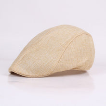 Sterling Cheesecutter Flat™ Cap Cotton Linen Adjustable Back