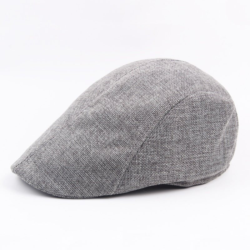 Sterling Cheesecutter Flat™ Cap Cotton Linen Adjustable Back