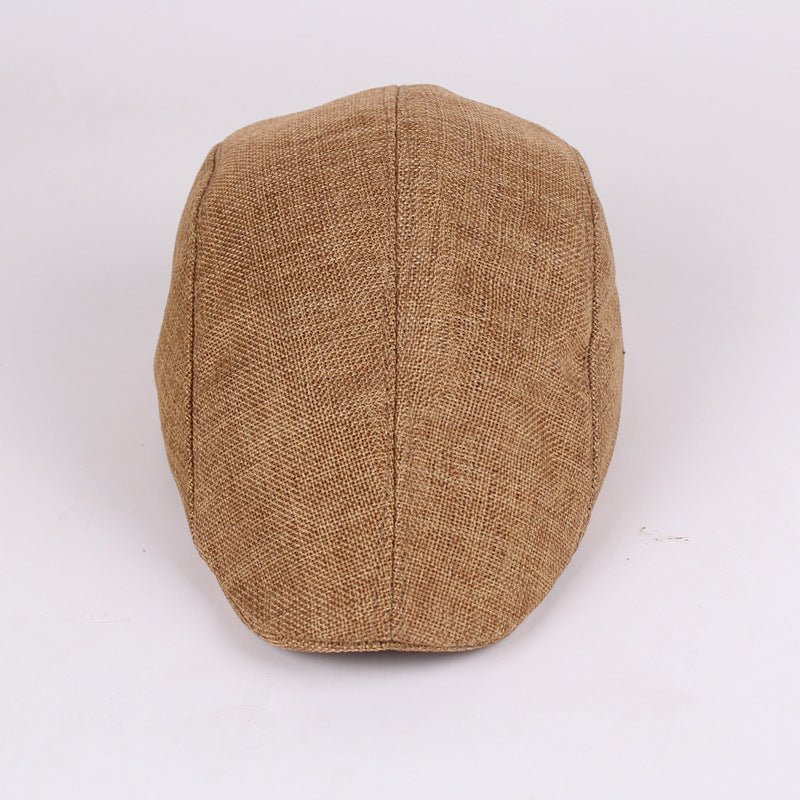 Sterling Cheesecutter Flat™ Cap Cotton Linen Adjustable Back