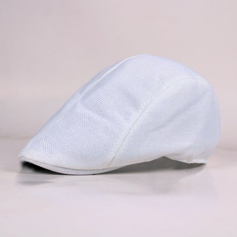 Sterling Cheesecutter Flat™ Cap Cotton Linen Adjustable Back