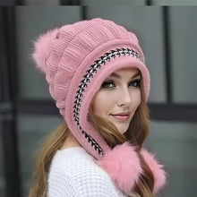 Sterling™ Cozy Fleece Lined Knit Beanie Ear Flap Pompom