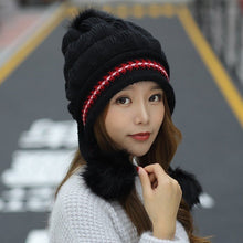 Sterling™ Cozy Fleece Lined Knit Beanie Ear Flap Pompom