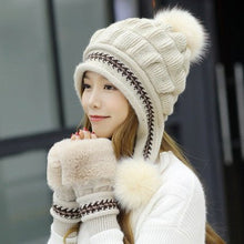 Sterling™ Cozy Fleece Lined Knit Beanie Ear Flap Pompom