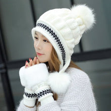 Sterling™ Cozy Fleece Lined Knit Beanie Ear Flap Pompom