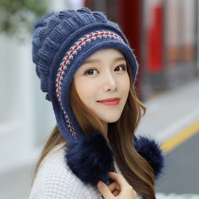 Sterling™ Cozy Fleece Lined Knit Beanie Ear Flap Pompom