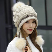 Sterling™ Cozy Fleece Lined Knit Beanie Ear Flap Pompom