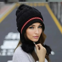 Sterling™ Cozy Fleece Lined Knit Beanie Ear Flap Pompom