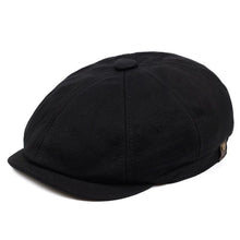 Sterling™ Retro British Octagonal Flat Cap Satin Weave Curling Brim