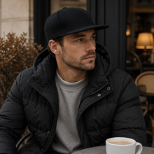 Sterling Dad Wool Blend Flat Peak Cap Extended Sizing