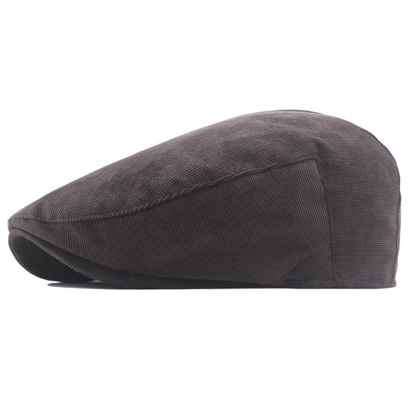 Sterling Herringbone™ Cheesecutter Flat Cap Polyester Curved Brim