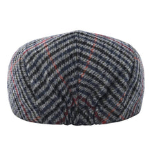 Sterling Herringbone™ Cheesecutter Flat Cap Polyester Curved Brim