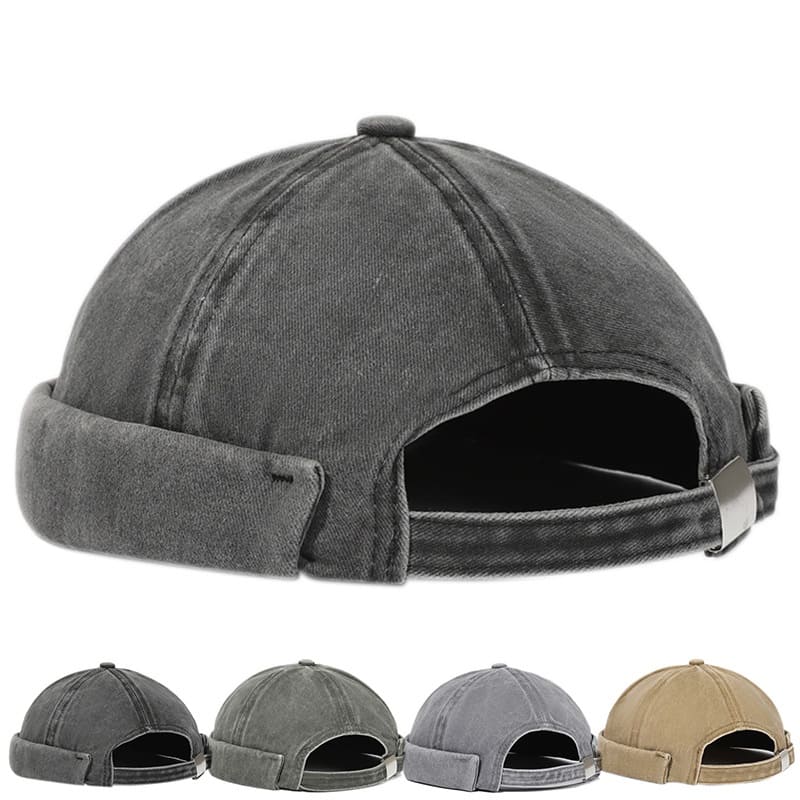 Sterling Denim Cotton™ Docker Cap Brimless Cotton Denim Finish