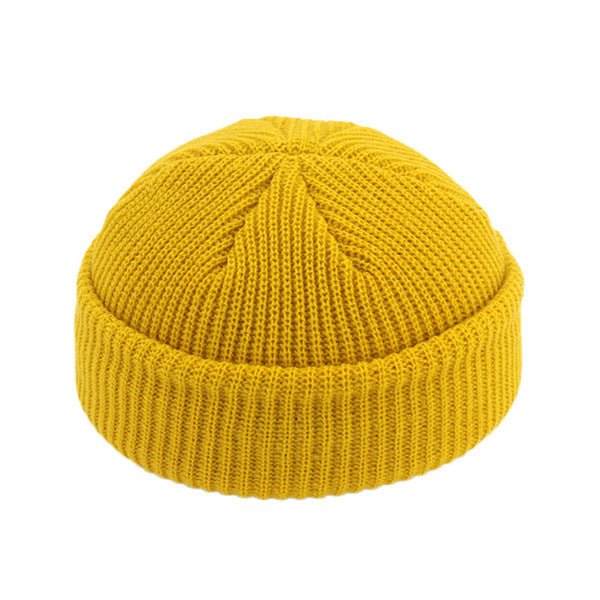 Sterling Short Dome™ Wool Beanie Thick Ribbed Knit Cap For Cold Days