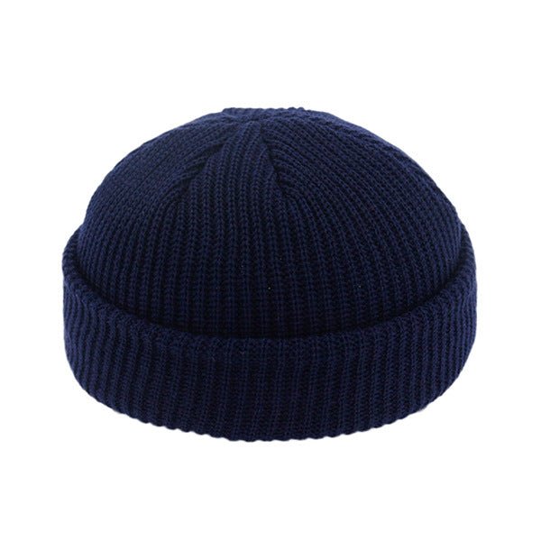 Sterling Short Dome™ Wool Beanie Thick Ribbed Knit Cap For Cold Days