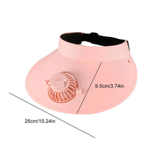Sterling Sun Visor Hat with Cooling Fan™ Wide Brim Fan Detail